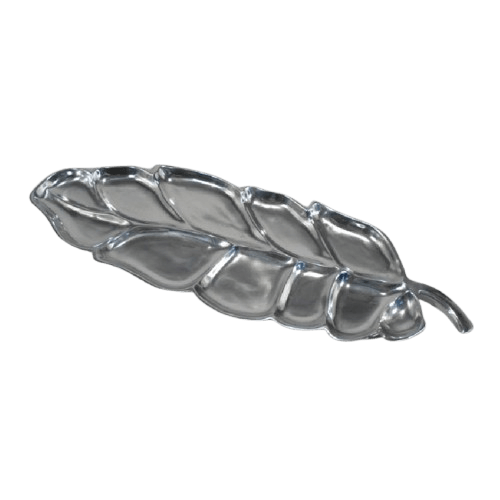 ALUMINIUM LEAF SERVING TRAY (POLISH)